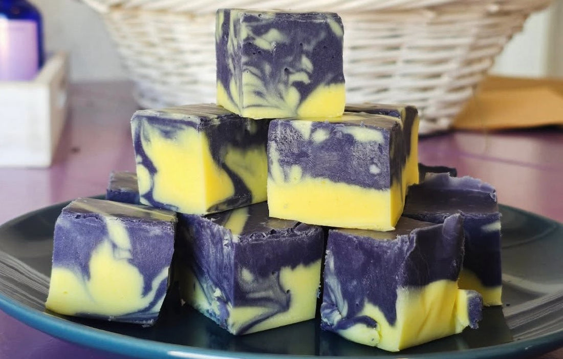 Lavender Lemon White Chocolate Cheesecake Fudge Recipe
