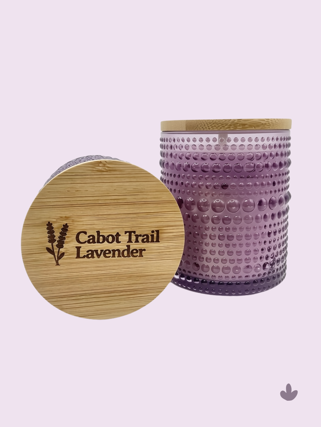 Hobnail Lavender Candle