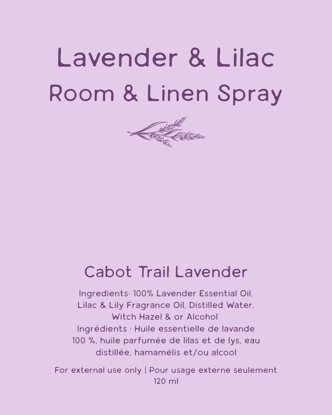 Lavender & Lilac Room & Linen Spray