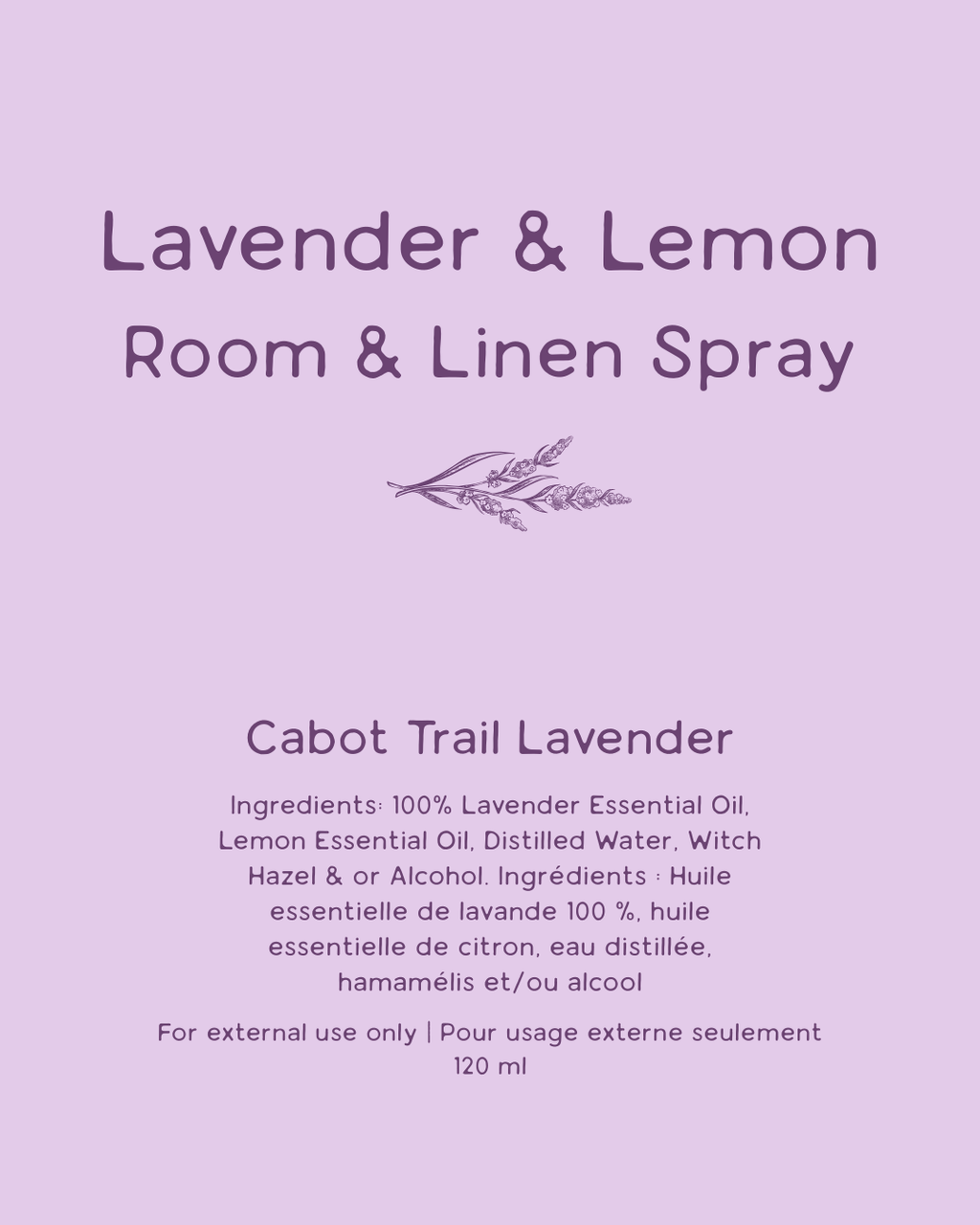 Lavender & Lemon Room & Linen Spray