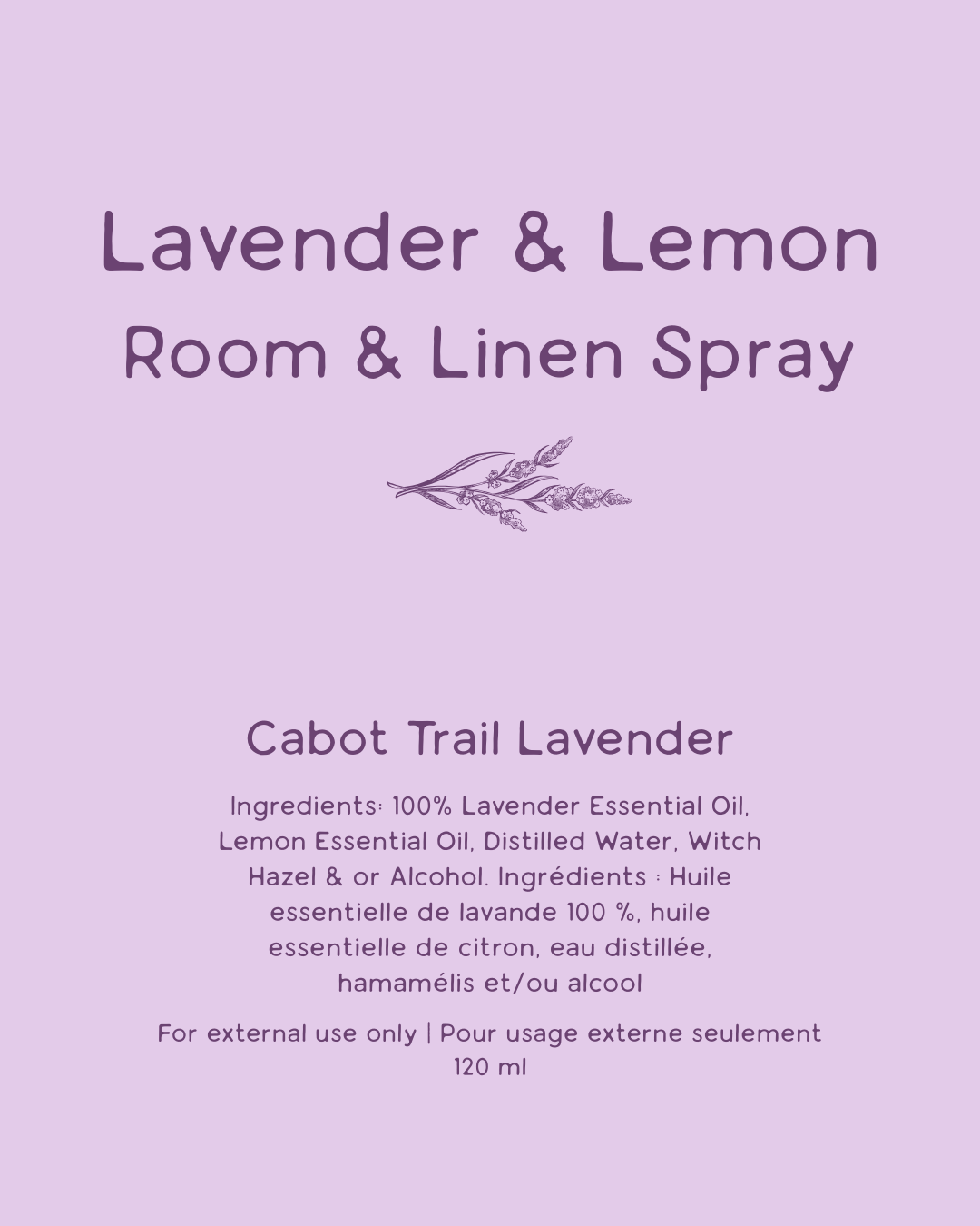 Lavender & Lemon Room & Linen Spray