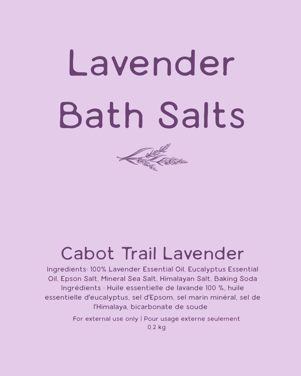 Lavender Bath Salts