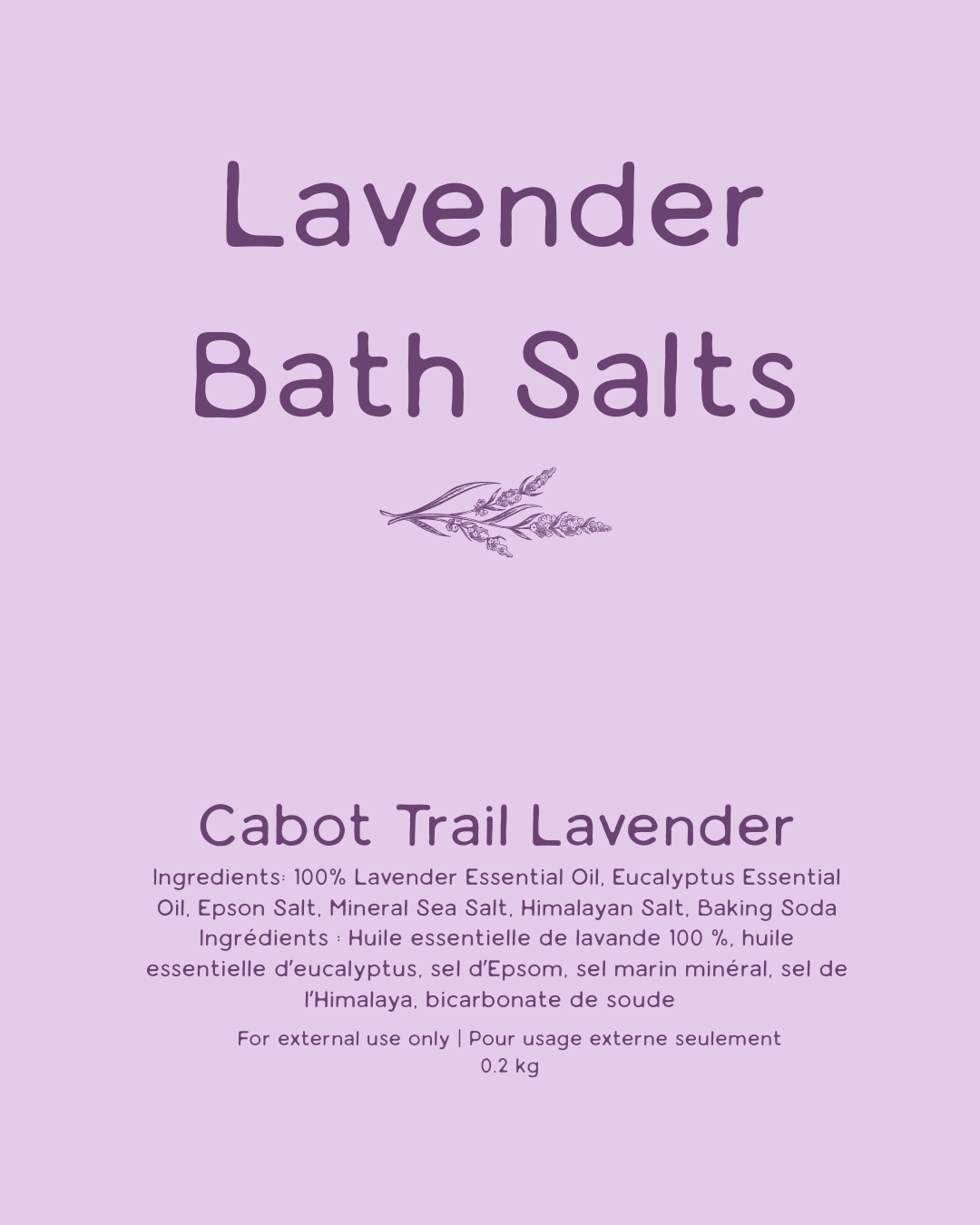Lavender Bath Salts
