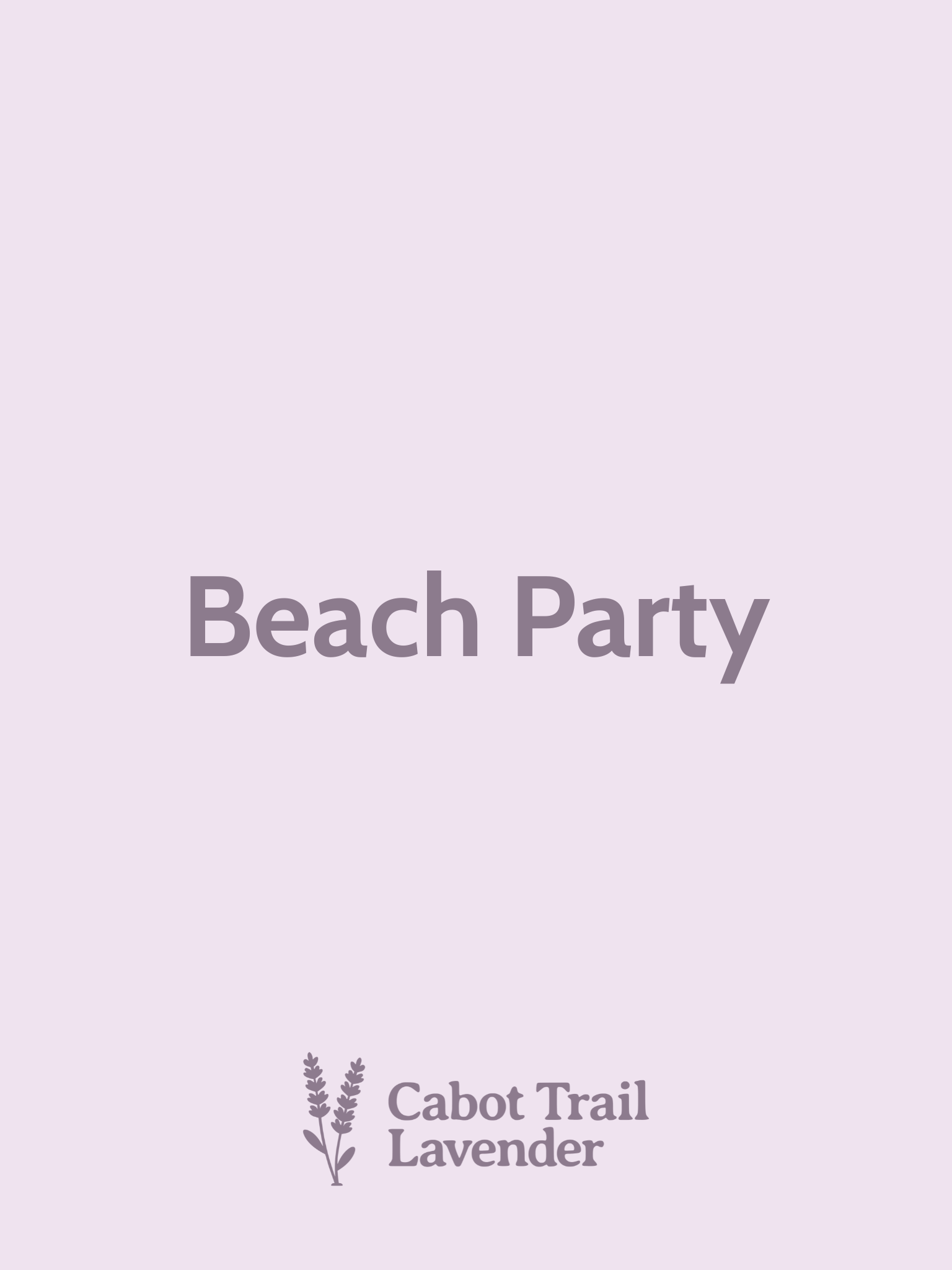 Beach Party Roll On