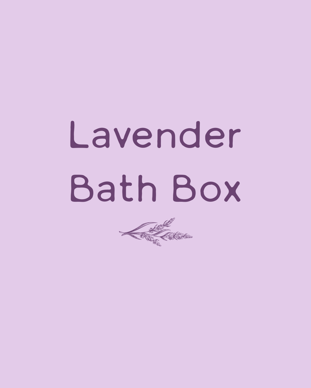 Lavender Bath Box