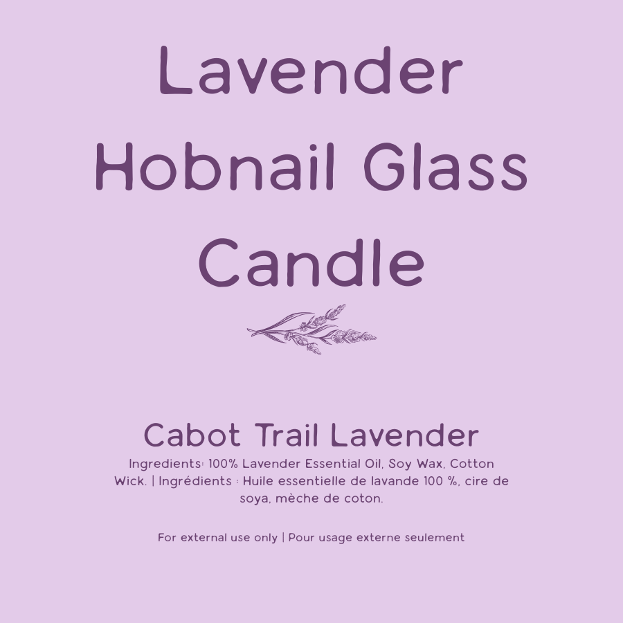 Hobnail Lavender Candle